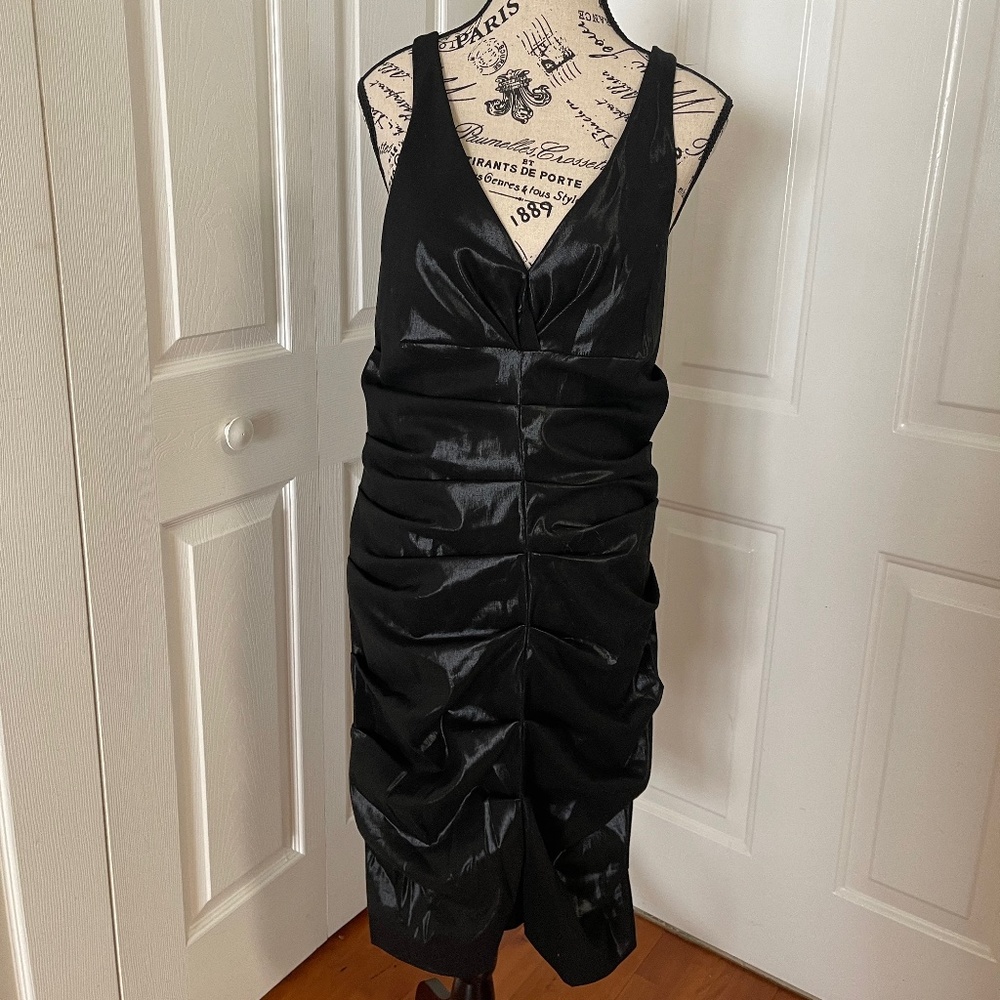 NICOLE MILLER BLACK STRECH DRESS SIZE 12